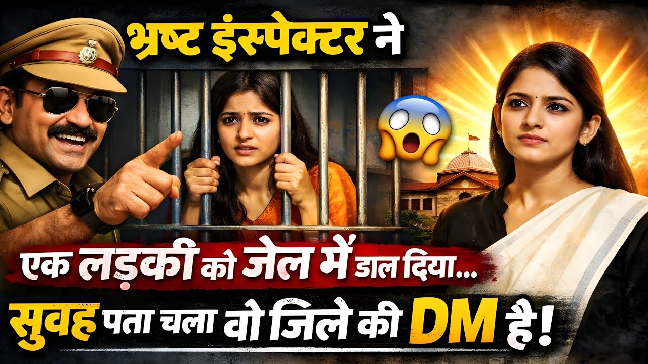 भ्रष्ट इंस्पेक्टर ने एक लड़की को जेल में डाल दिया… सुबह पता चला वो जिले की DM है!|#emotionalstory