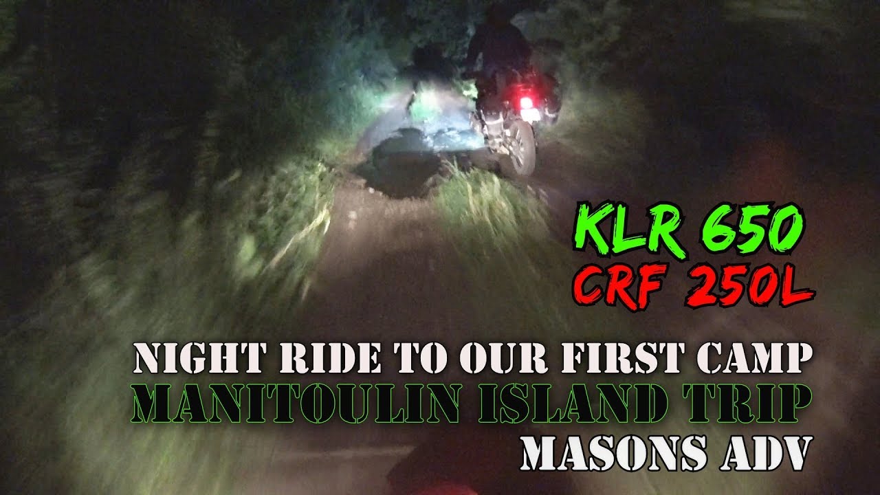 Night ride to our first camp | MANITOULIN ISLAND TRIP EP2