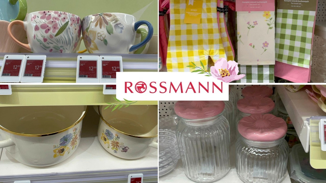 Rossmann🌸Wiosenne akcesoria do kuchni🌷Przeceny naczyń🌸Pojemniki z uroczymi pokrywkami🌸
