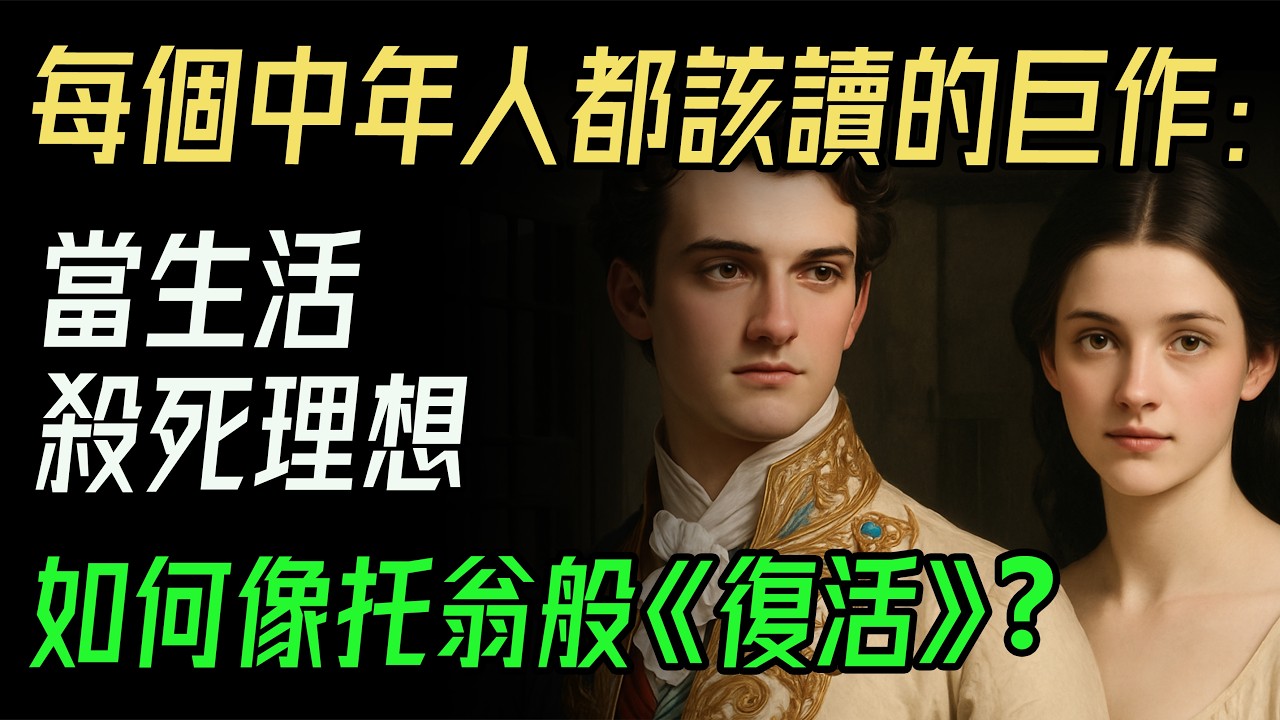 《復活》揭開托爾斯泰最黑暗自白：當貴族跪在妓女腳下贖罪！💔 每個中年人都該讀的巨作：當生活殺死理想，如何像托翁般「復活」？