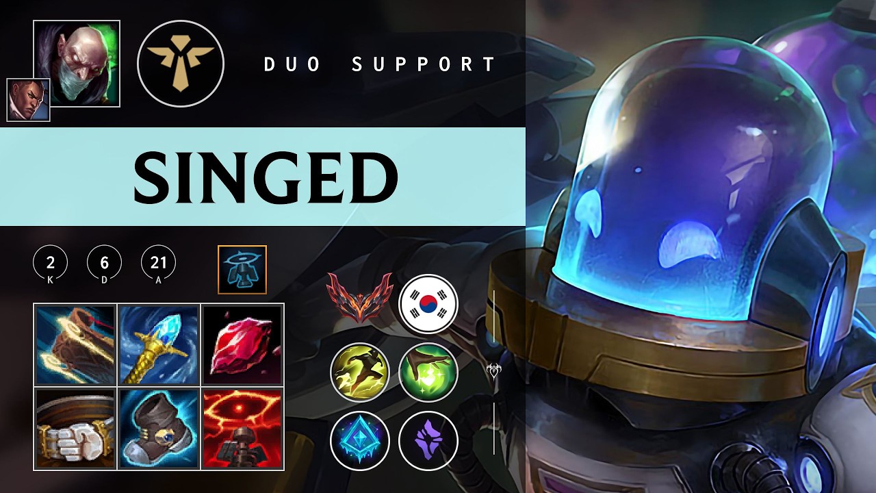 Singed Support vs Braum - KR Grandmaster Patch 26.05