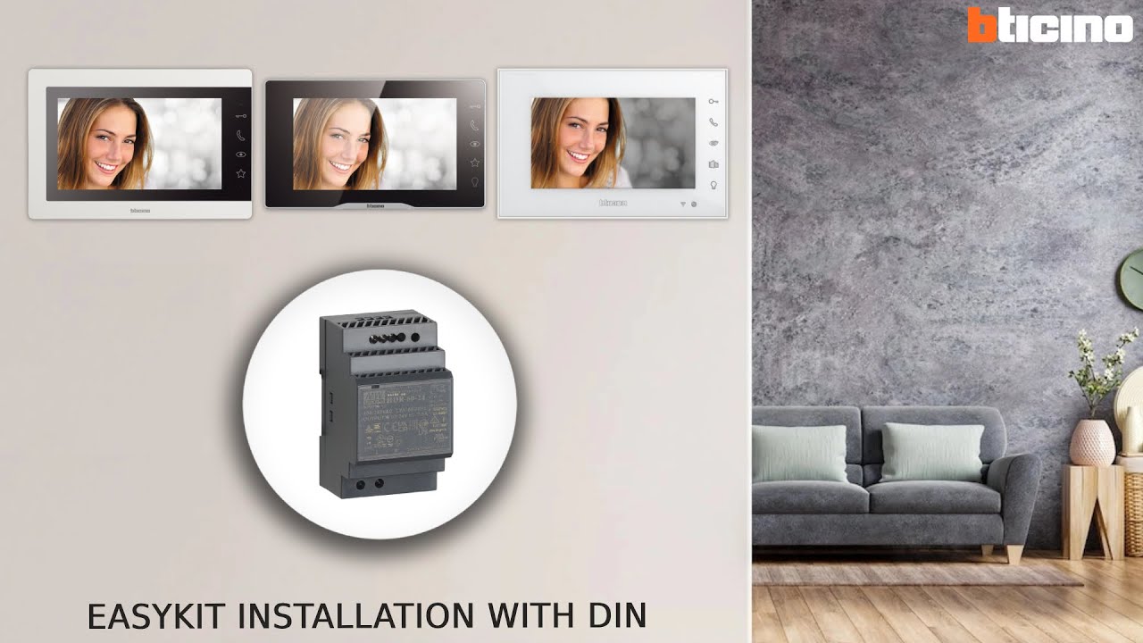 BTicino EASYKIT: DIN power supply system installation
