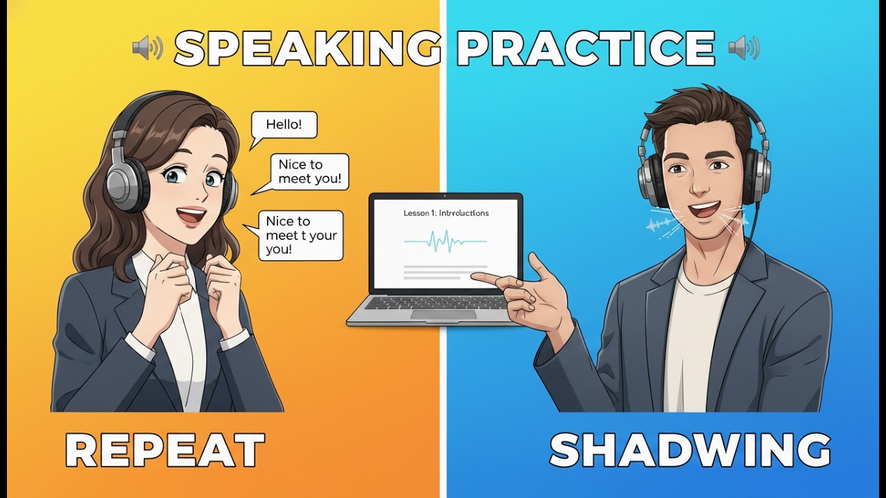 How to Speak English Naturally Using Shadowing & Repeat-After-Me | English Podcast