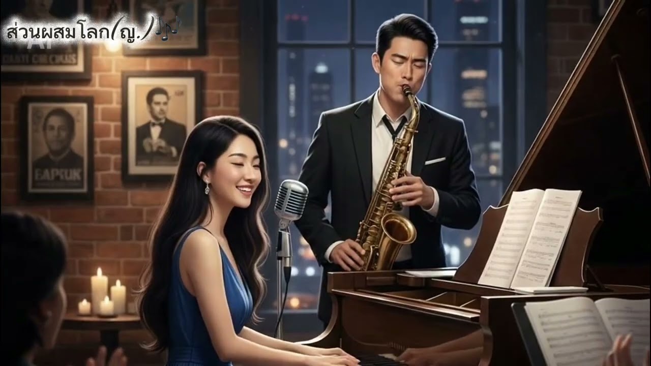 โลกผสมกลม(ญ.)(เนื้อเพลง)(Official Lyric Video)@นางร้ายมิวสิค 