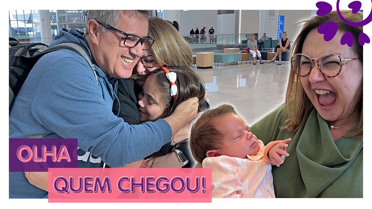 OLHA QUEM CHEGOU - VOVO E VOVO ENCONTRAM A REBECCA PELA PRIMEIRA VEZ - FLAVIA CALINA