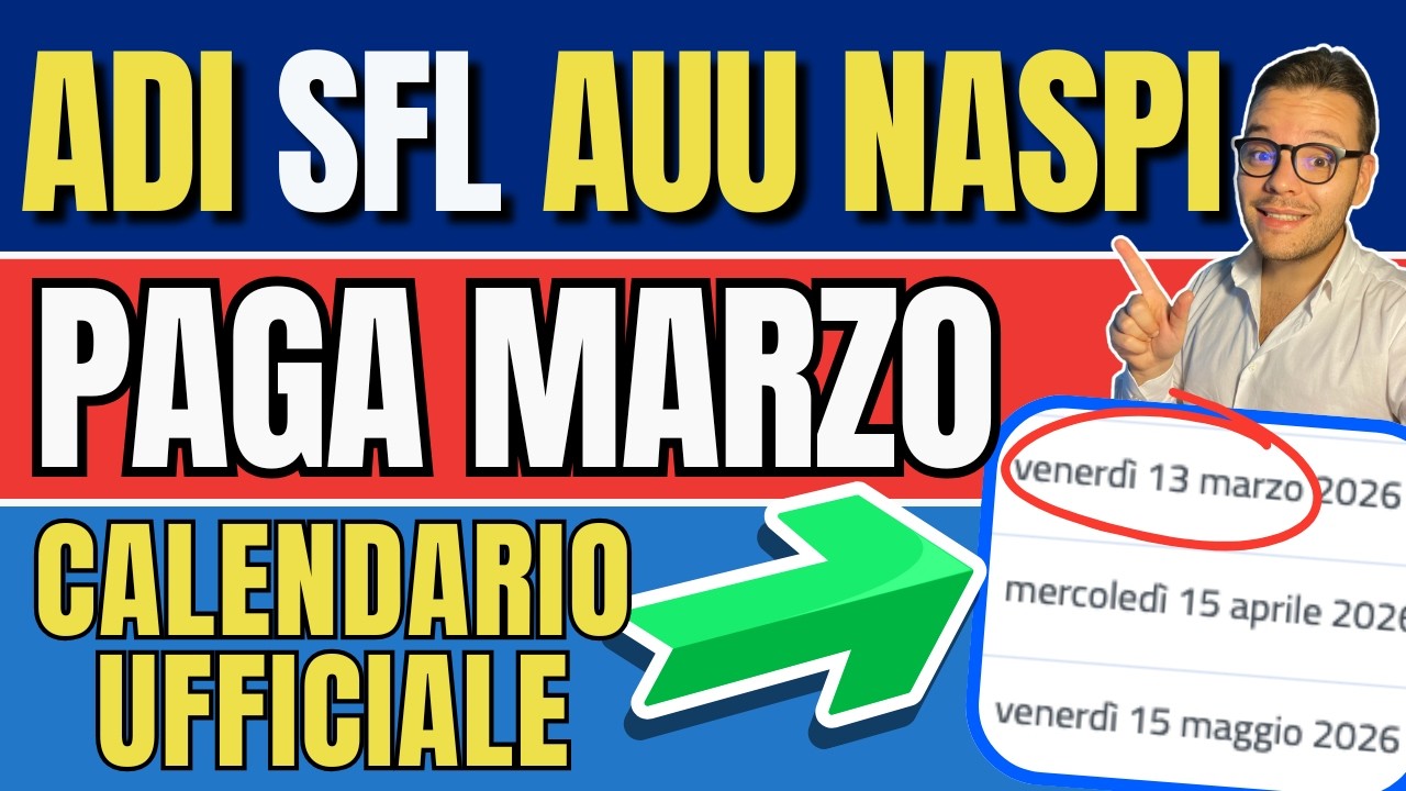 MARZO 🔴 NUOVI PAGAMENTI ✅ LAVORAZIONI INIZIATE! 👉 ADI SFL AUU NASPI 💶 PENSIONI AUMENTI IRPEF