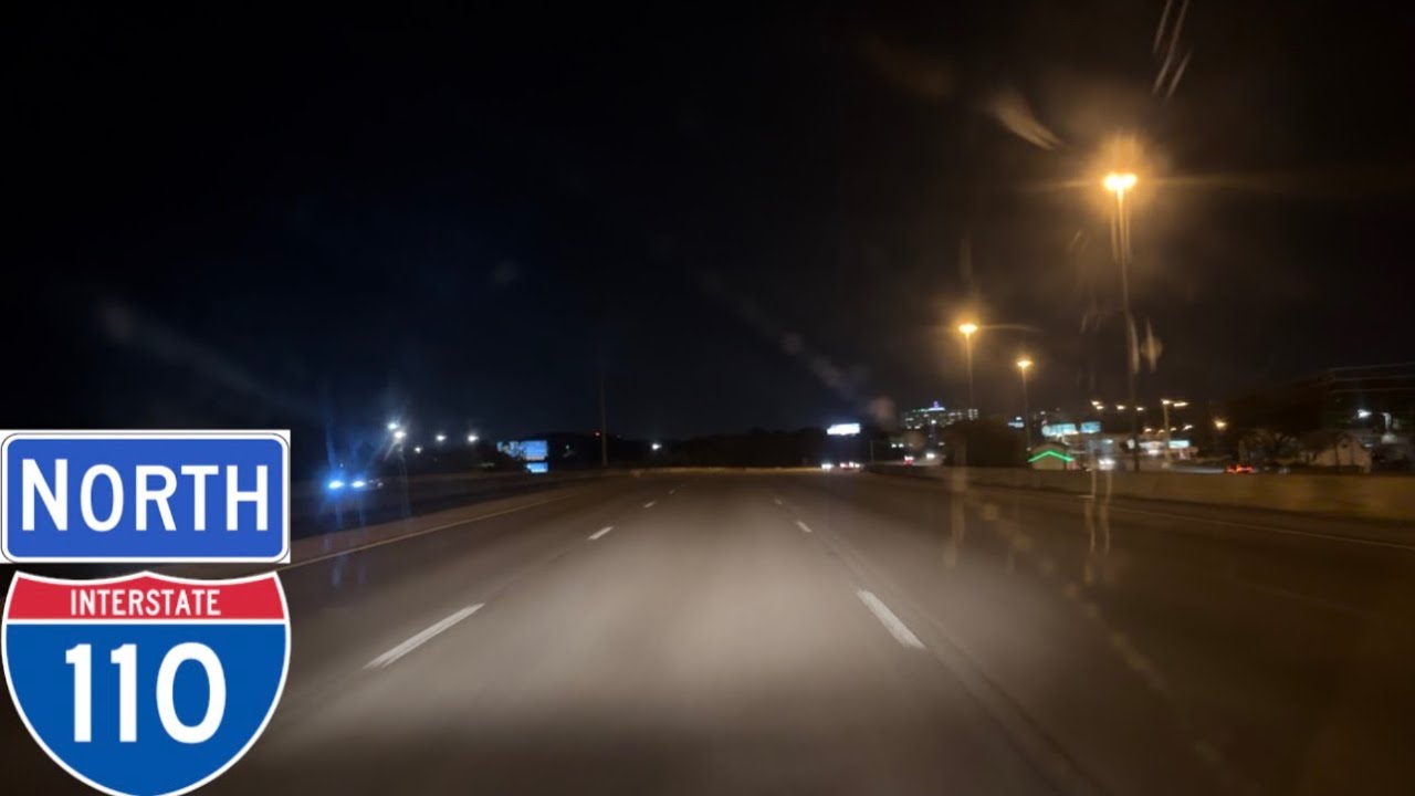 I-110 at Sunset and Night - Pensacola Florida  (Blocked in Russia)