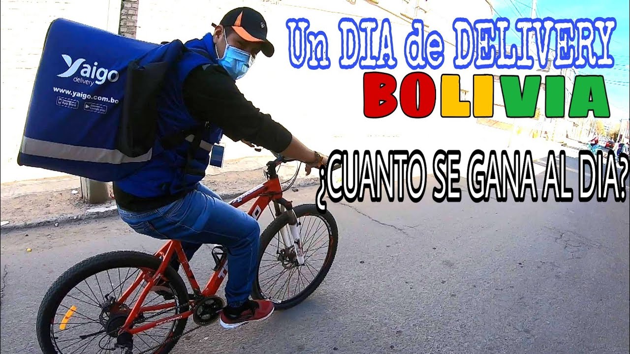 Un DIA siendo REPARTIDOR de Yaigo DELIVERY en BOLIVIA