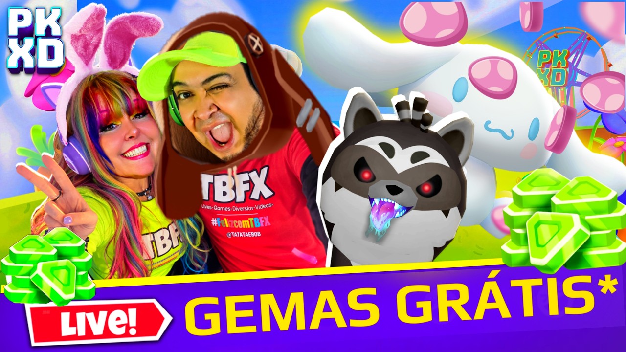 🔴🐰 PK XD PÁSCOA com GEMAS AO VIVO! Diversão pra toda a Família #live  #1669  #felizcomtbfx