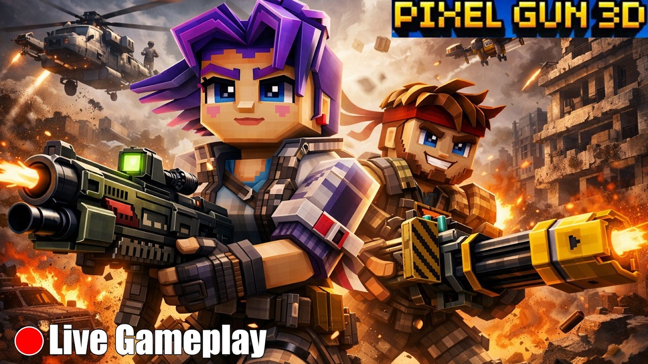 ANOTHER DAY ANOTHER PIXEL MATCH.... Pixel Gun 3D Live Gameplay #gaming #multiplayer #minecraft