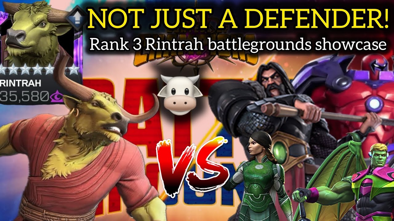RANK 3 RINTRAH WANTS THE BEEF 🐮 BATTLEGROUNDS SHOWCASE UNDUPED & SIG 200! MCOC