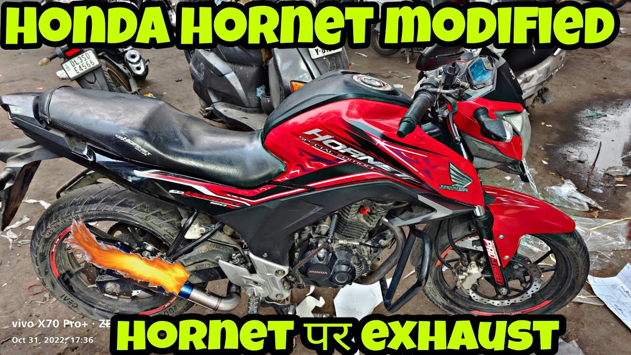 honda hornet exhaust modified | hornet CB 160 r modification