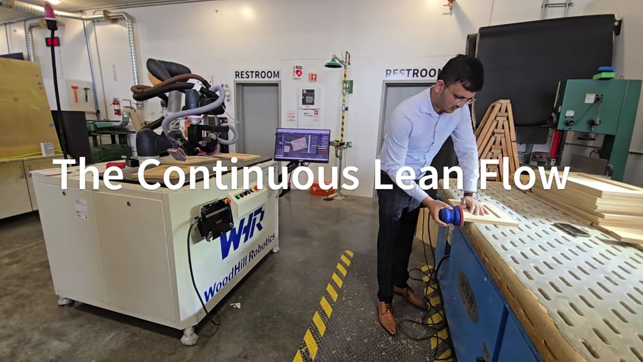 Robotic Sanding for Cabinet Shops - The Best Lean Flow  #automation #autonomous