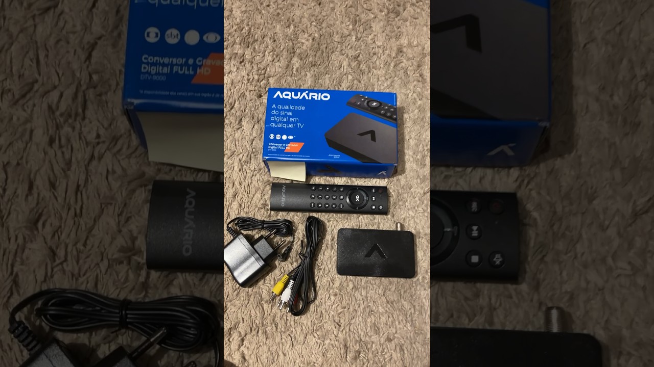 AQU&Aacute;RIO DTV-9000 conversor e gravador tv digital full hd aberta sinal