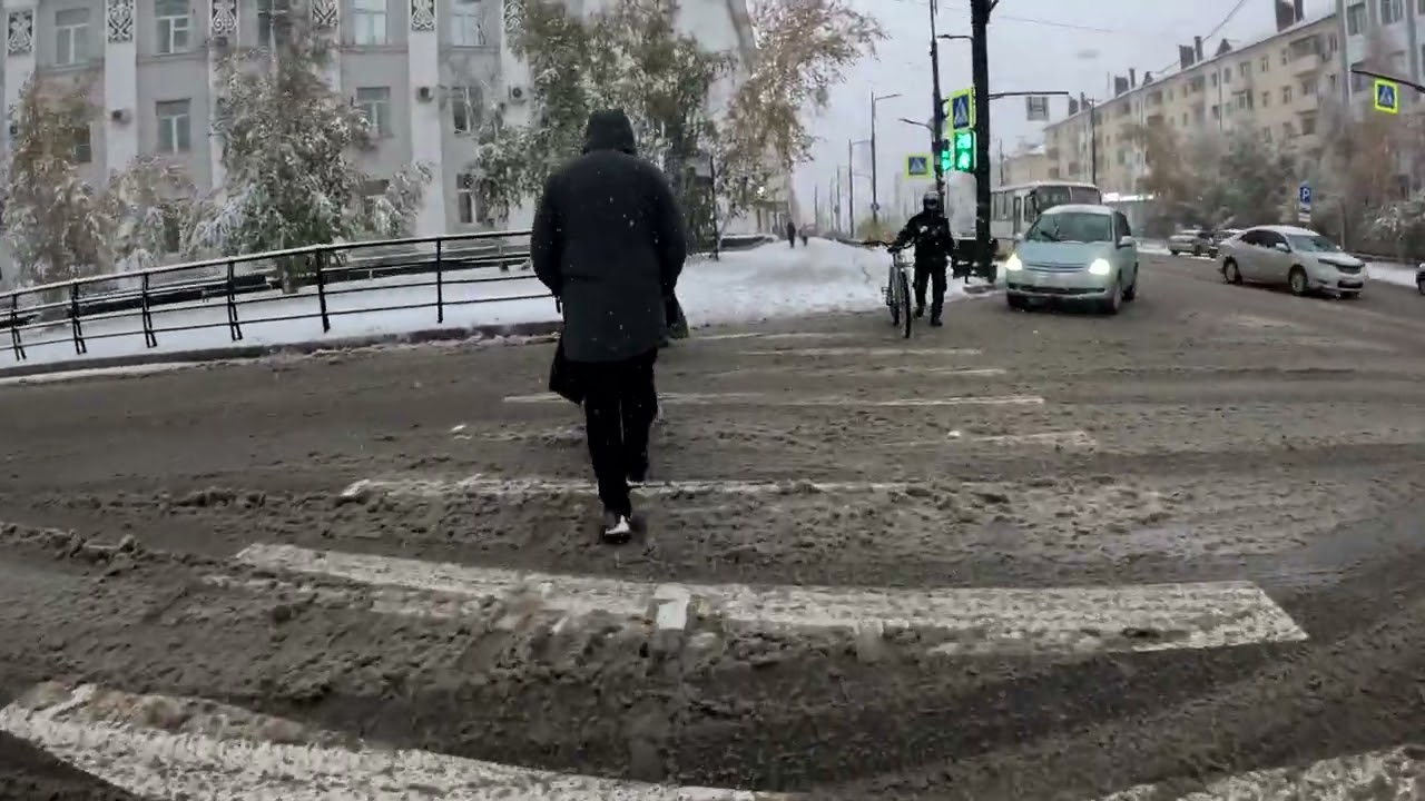 Якутск, 20 сентября 2025 (Первый снег)