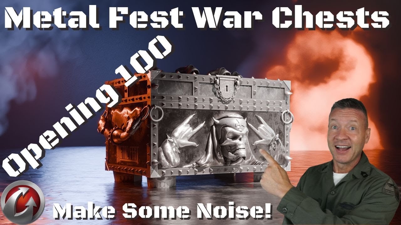 Opening 100 Metal Fest War Chest, World of Tanks Console Modern Armor.