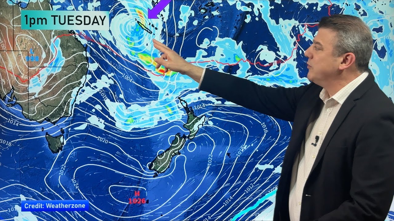 NZ: Tropical low pressure may influence the weather from next week