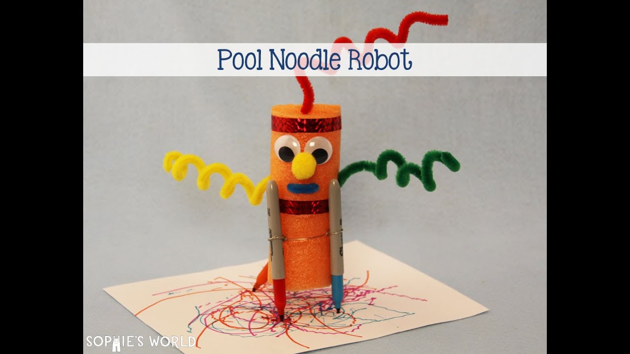 How to Make a Pool Noodle Art Bot|Sophie's World