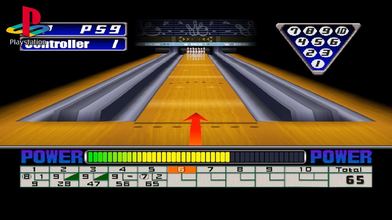 Bowling (PS1 Gameplay)