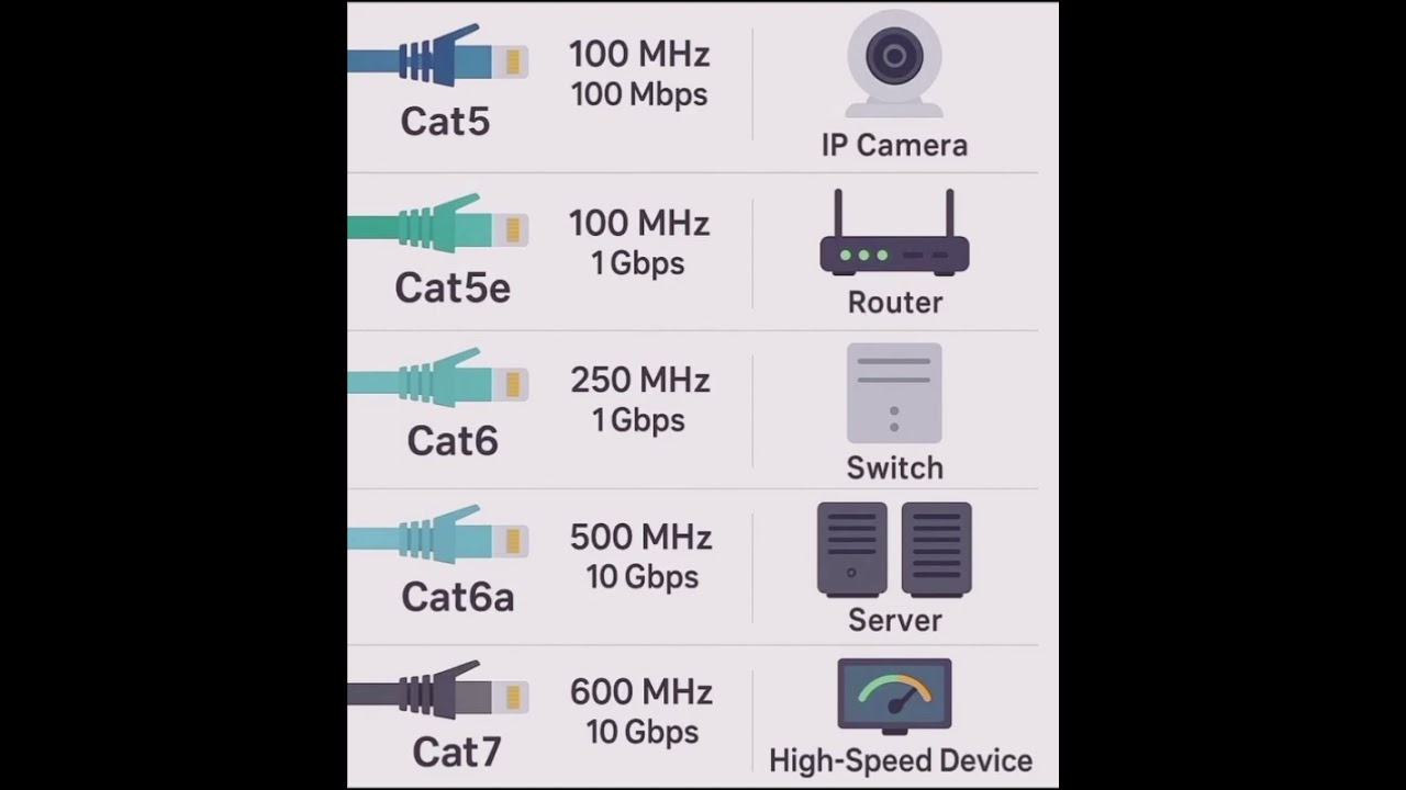 Cat5 vs Cat6 vs Cat7: Choose the RIGHT Ethernet Cable for Maximum Speed 💻📡