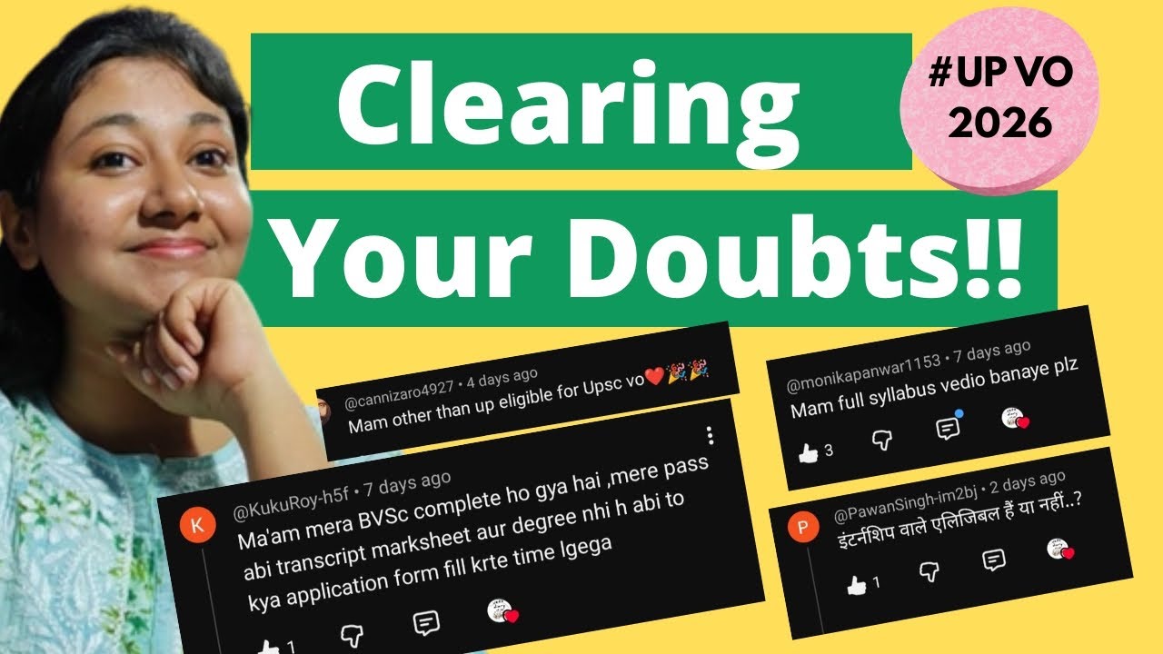 UP VO Vacancy 2026/Clear Your Doubts in Form Filling/Uppcs /404 Posts/Vetsdiary 