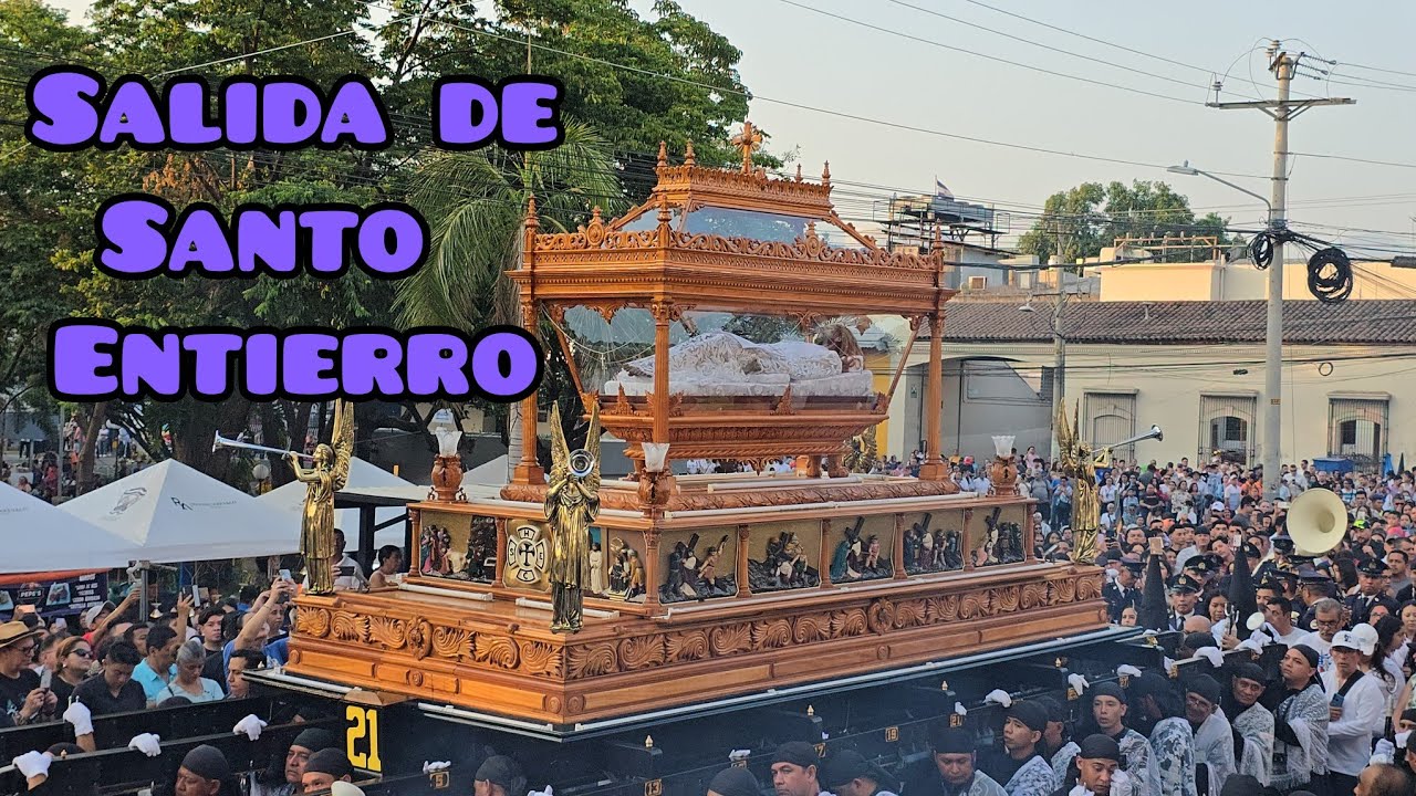salida de la urna de santo entierro de cristo #sonsonate #elsalvador #viral
