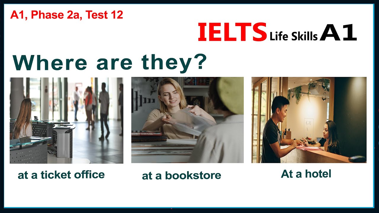 IELTS Life Skills A1 Listening Test 12 ►  New 🇬🇧