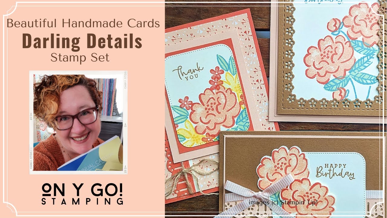 Beautiful Handmade Cards with the Darling Details Stamp Set from Stampin' Up!