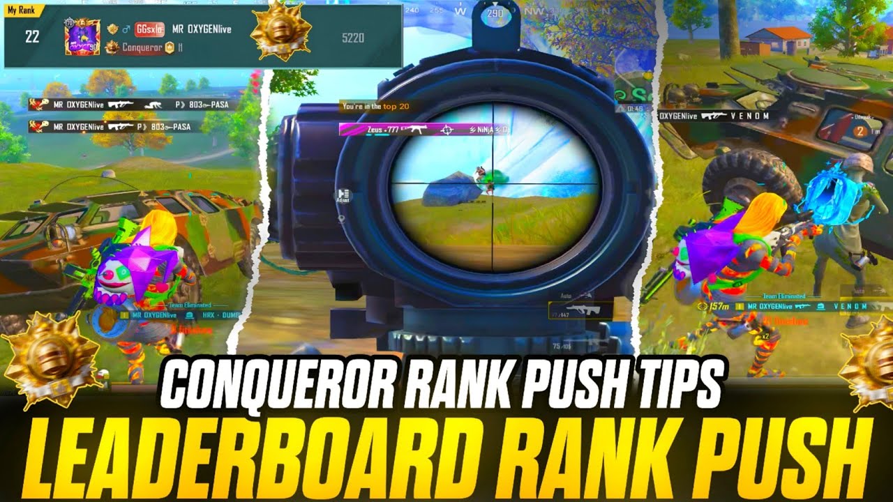 💥 CONQUEROR LEADERBOARD RANK PUSH | DUO RANK PUSH TIPS AND TRICKS | DUO CONQUEROR RANK PUSH GAMEPLAY