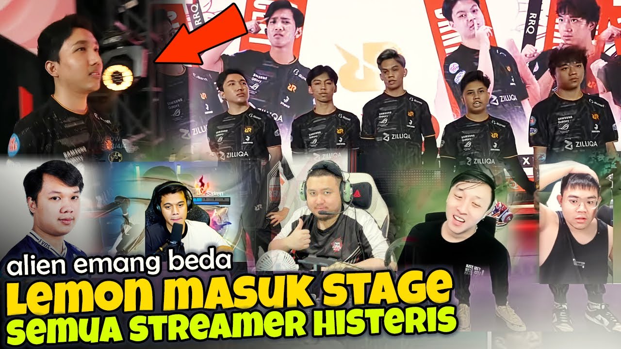 SEMUA STREAMER HISTERIS! DETIK-DETIK RRQ LEMON  COMEBACK VS EVOS LEGENDS