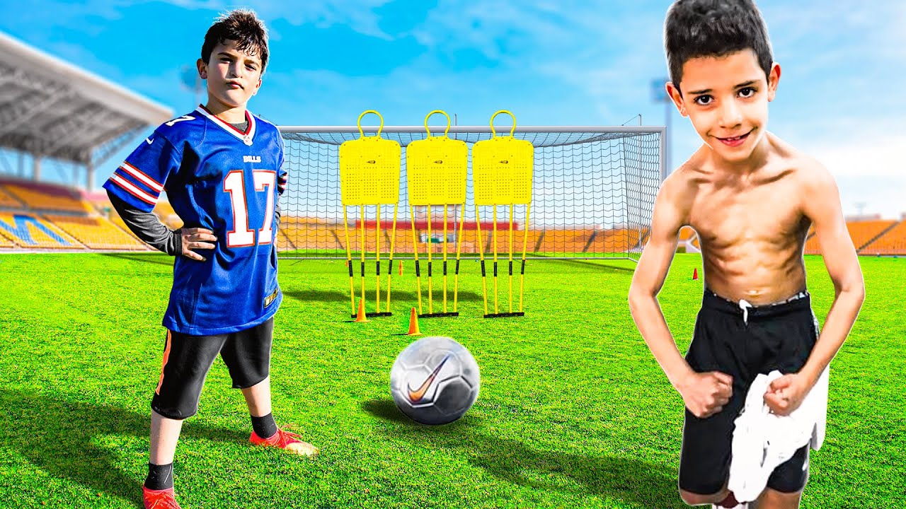 MON PETIT FRÈRE S'ENTRAINE COMME LE FILS DE CRISTIANO RONALDO AU FOOT !