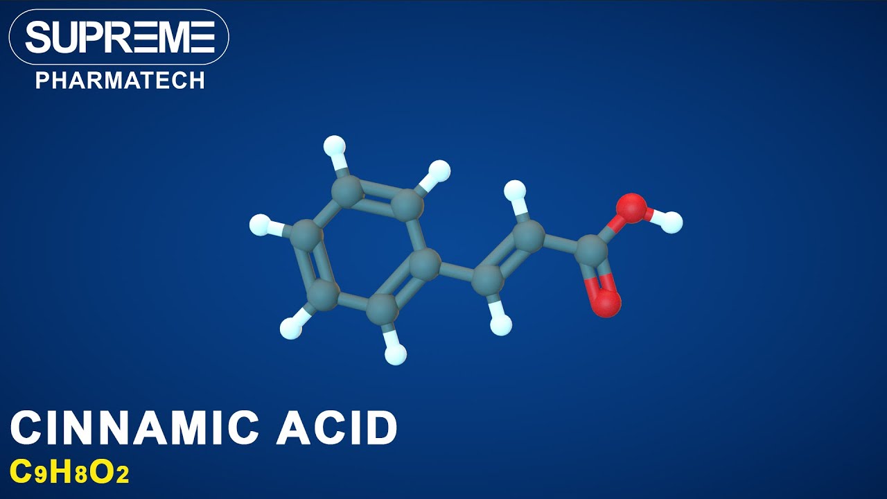 Cinnamic Acid | C9H8O2 | 3D molecule