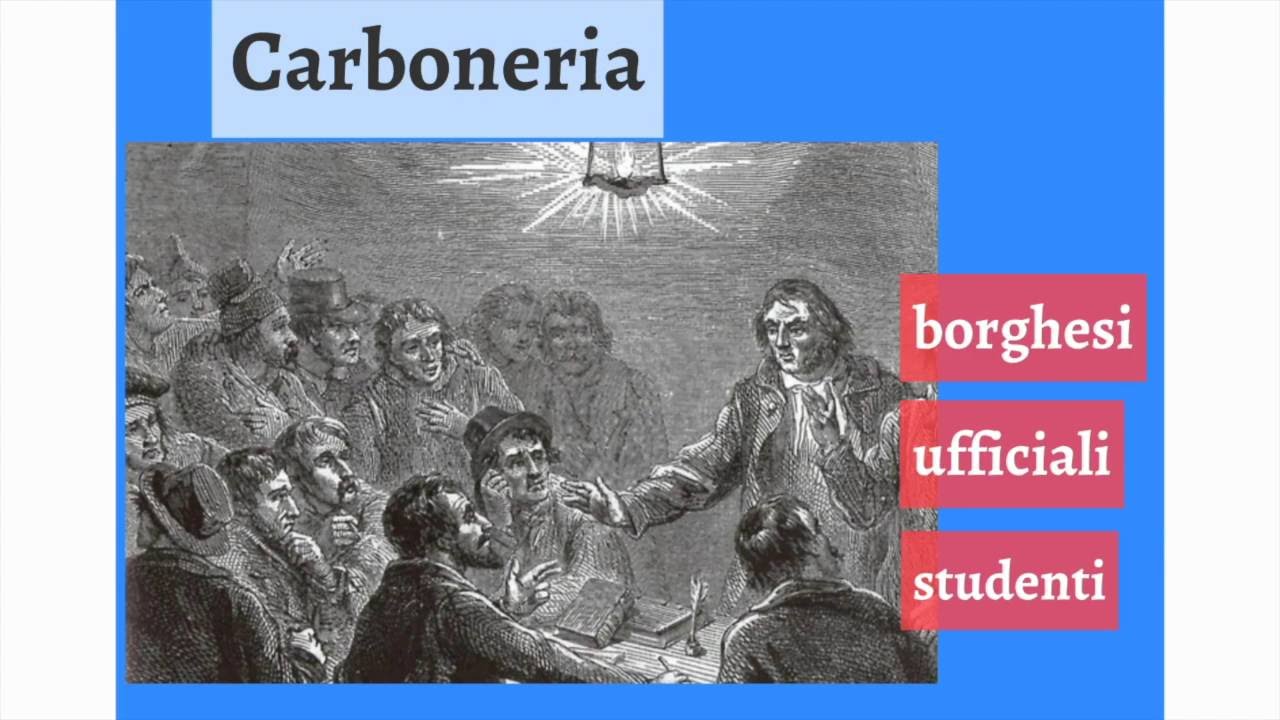 Le società segrete e i moti per l'indipendenza nazionale