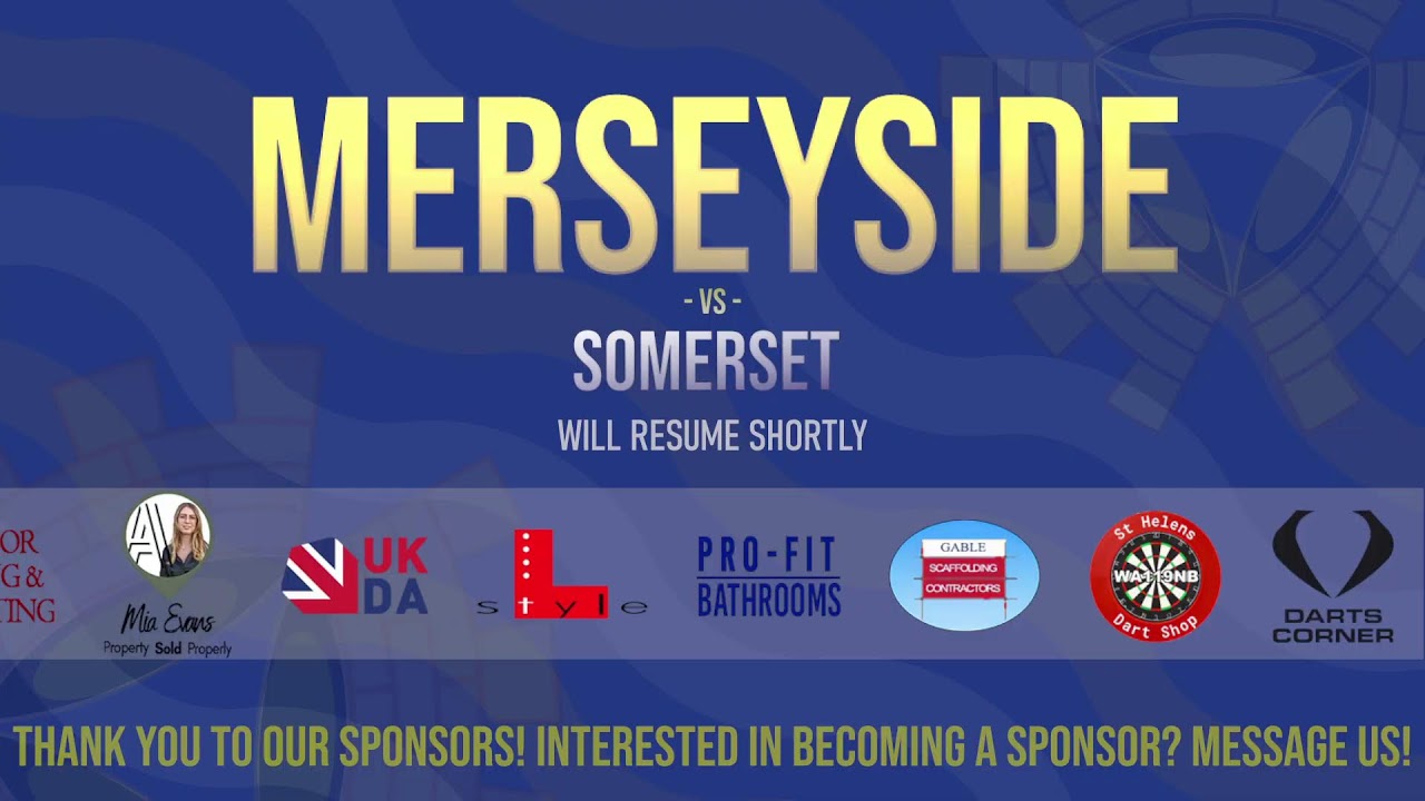 Merseyside vs Somerset - UKDA National League Darts