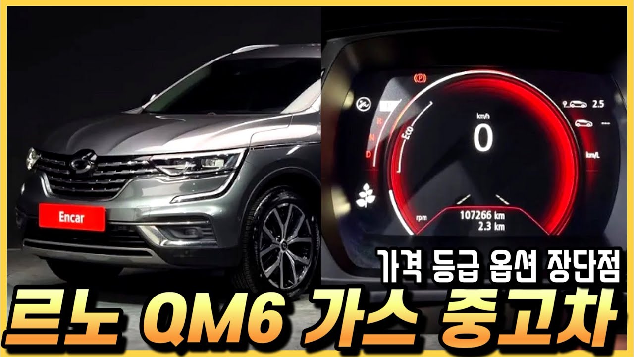 르노 QM6 가스 중고차 가격 등급 옵션 장단점을 알아봅시다. (구독자 중고 추천)