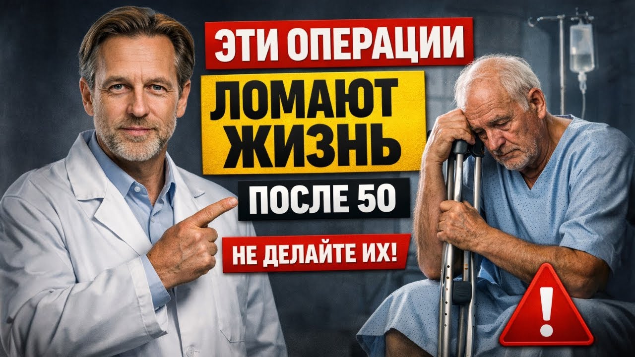 Эти 15 ОПЕРАЦИЙ Оставляют Пожилых КАЛЕКАМИ После 50 Лет — Подумайте, Стоит Ли Оно Того