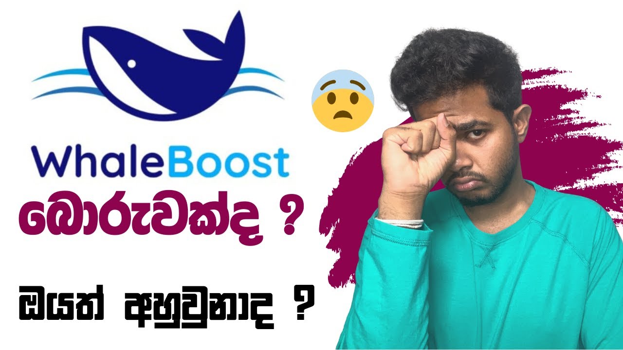 WhaleBoost බොරුවක්ද ? අහුවුනාද ?