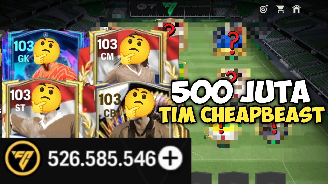 Aku Bikin Tim CheapBeast Pertama Kali - FC Mobile Indonesia