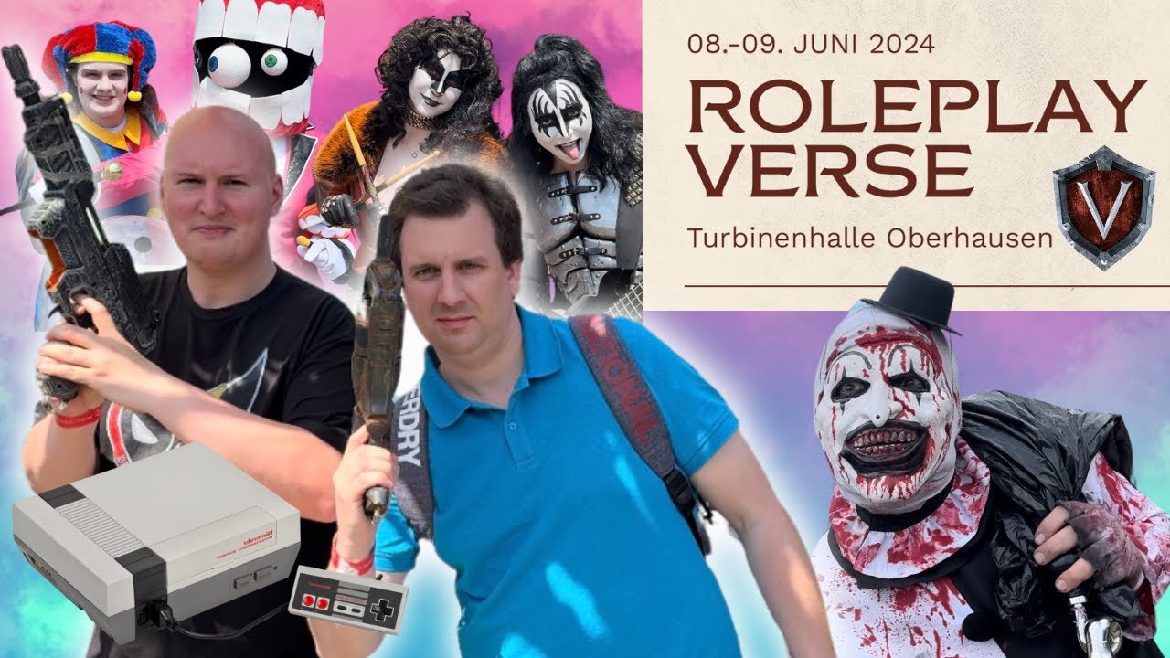Turbinenhalle trifft ROLEPLAY VERSE 2024 / Retro-Konsolen / Cosplay / Mittelaltermarkt und noch mehr