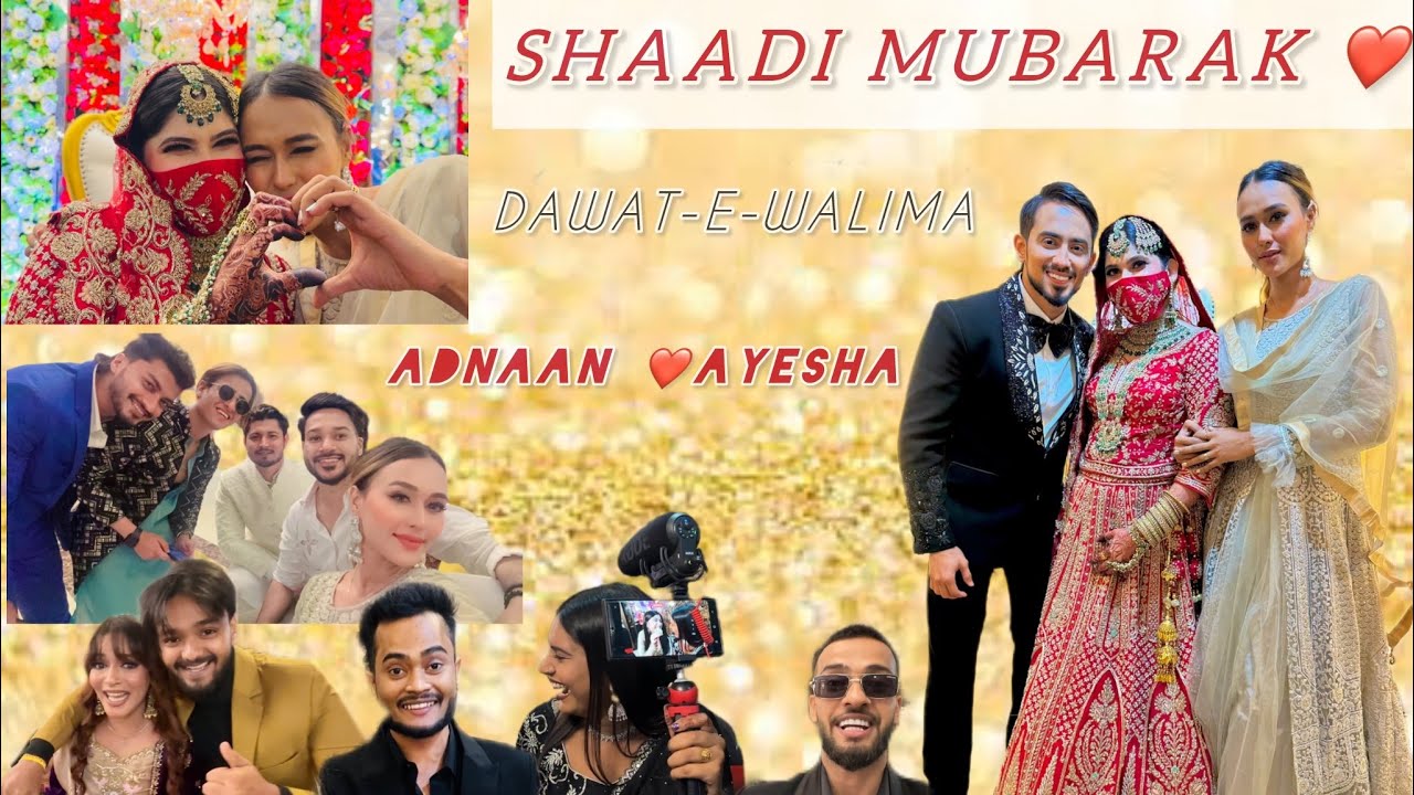Adnaan07 ki Shaadi ✨ |Adnaan weds Ayesha|❤️  @Adnaan 07  wedding vlog 🎀 #bestwishes