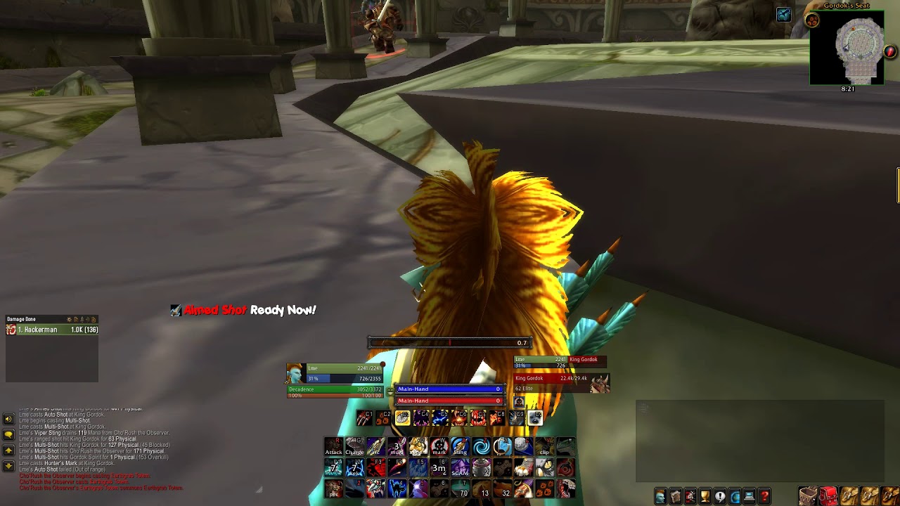 Classic WoW | Hunter naked solo dmt speedrun - 21:34