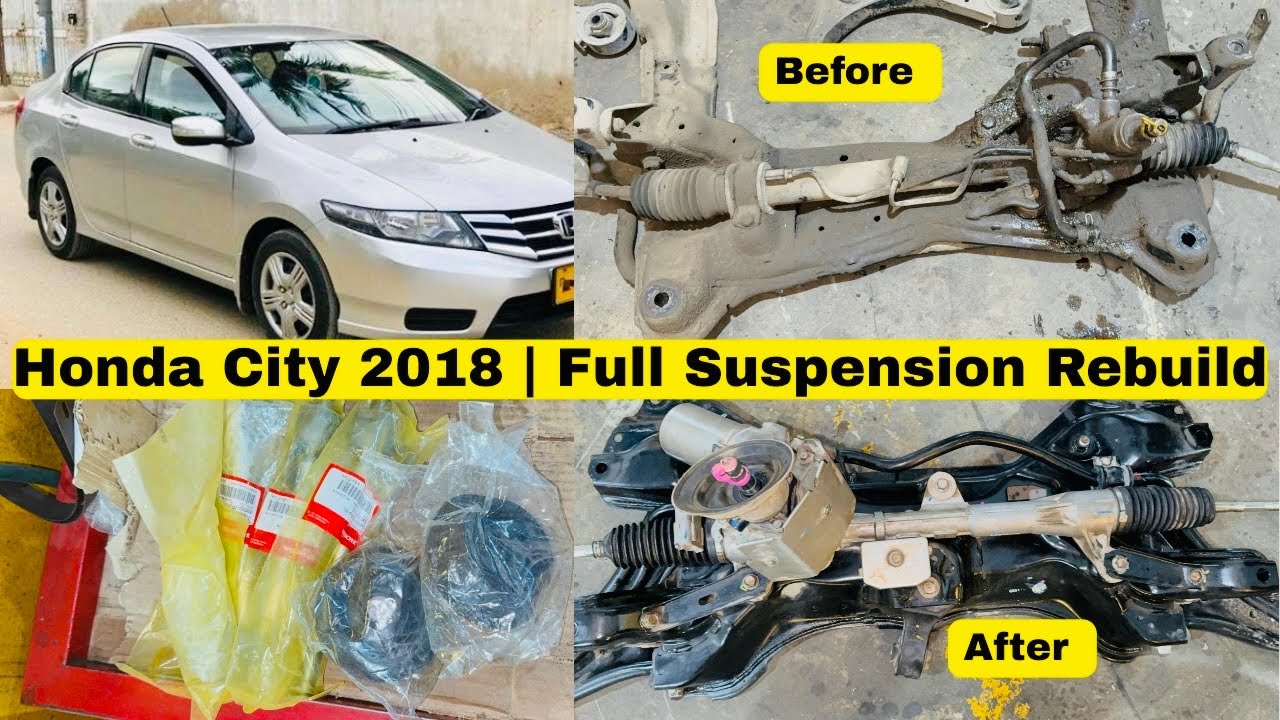 Honda City 2018 front Suspension upgrade Complete process