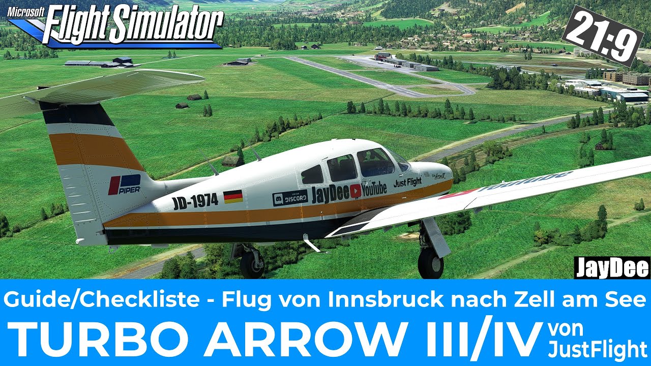 PA 28 Turbo Arrow III/IV - Guide/Checkliste/Cold&Dark - kompletter Flug ★ FLIGHT SIMULATOR deutsch