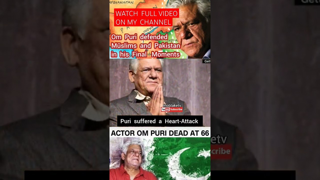 🇮🇳Om Puri defended Muslims and Pakistan🇵🇰 #ompuri #bollywood