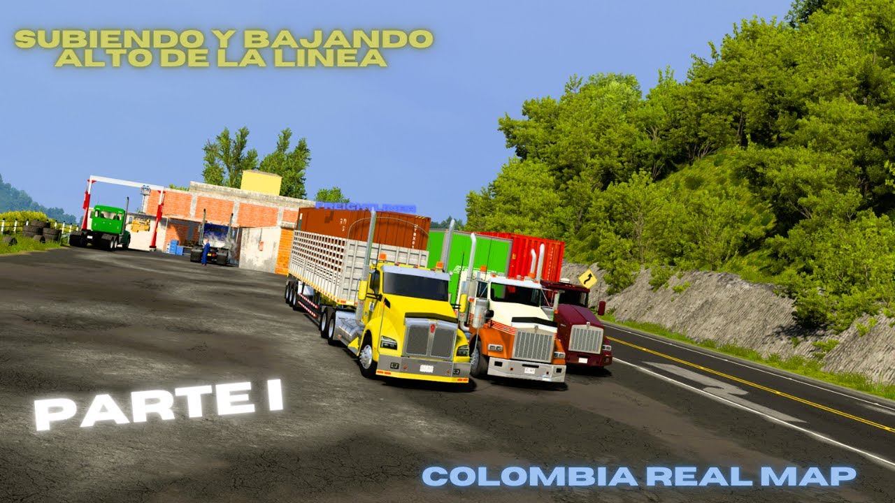 Subiendo alto de la linea Colombia Real Map