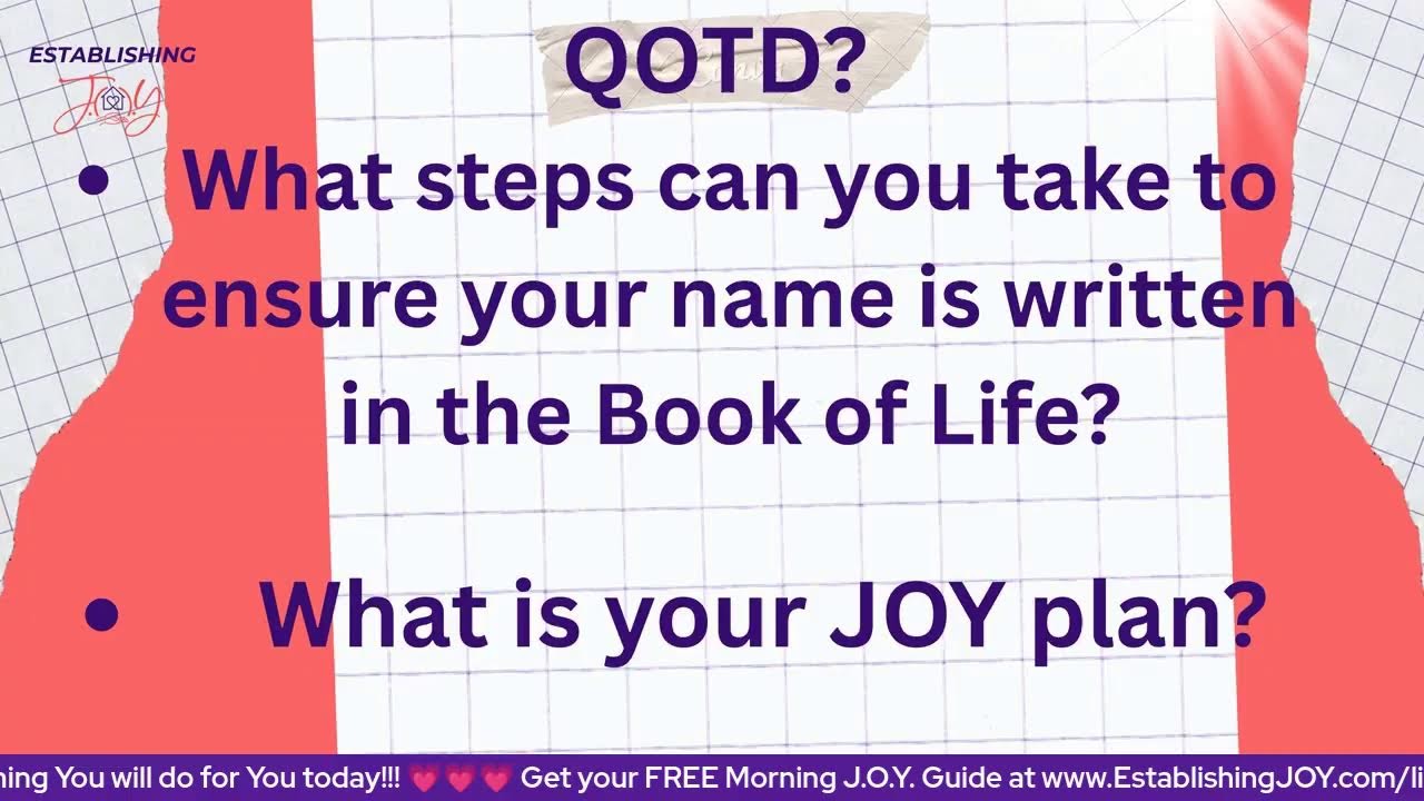 MORNING J.O.Y. 01/14/26 JOY in God's Reign with Eileen & Andrea!