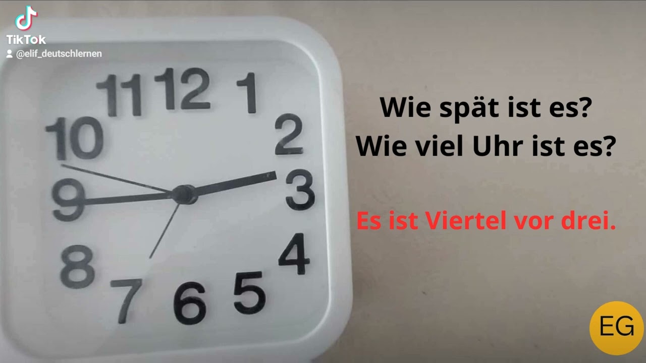 Wie spät ist es?~Deutsch Lernen A1 A2 Uhr ~