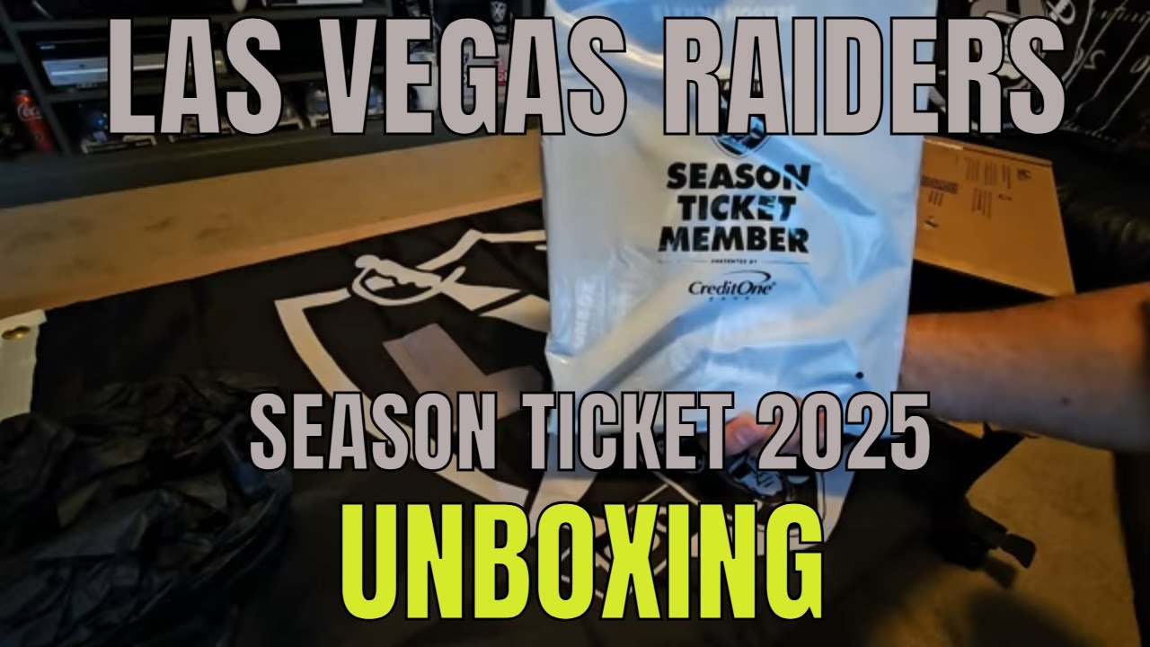 Las Vegas Raiders Season Ticket Unboxing 2025