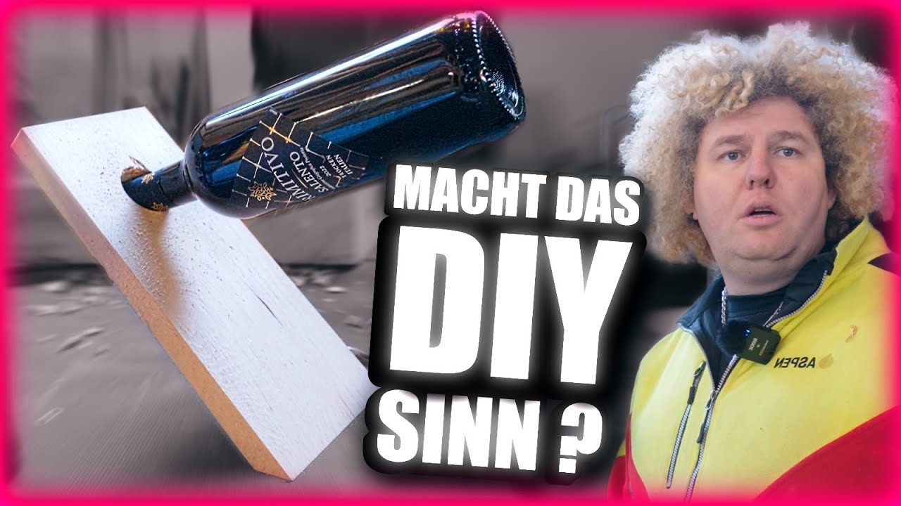 DIY Weinflaschenhalter bauen | Schwebende Flasche einfach selbst gemacht!