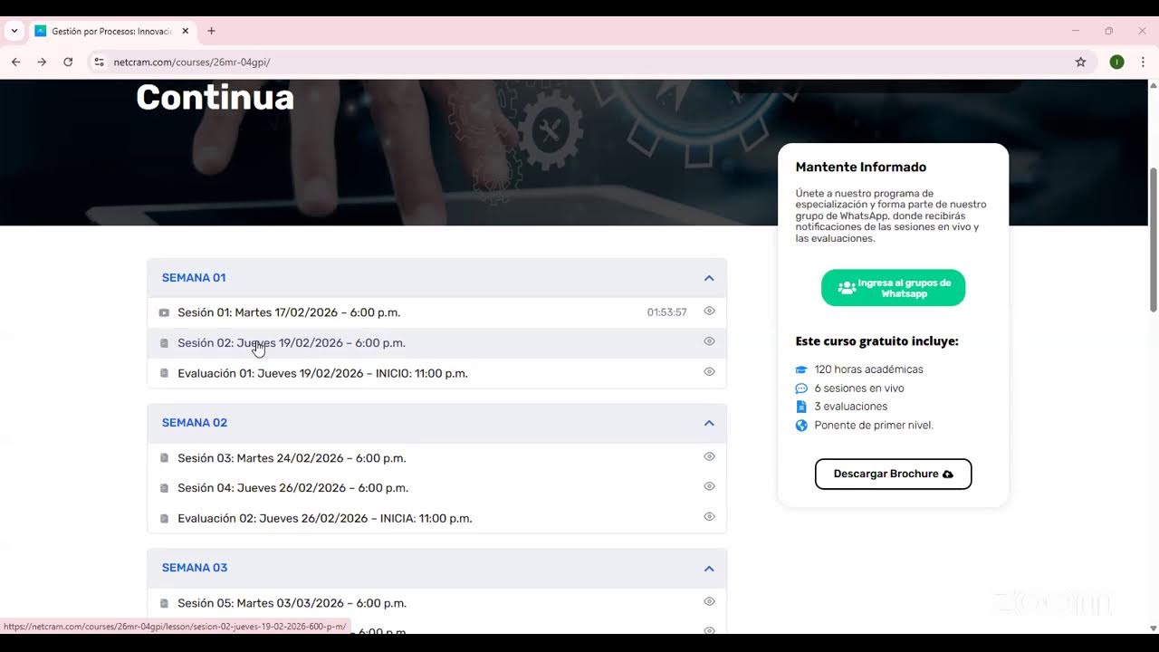 🦺🌍SESIÓN 02 - GESTIÓN POR PROCESOS: INNOVACIÓN Y MEJORA CONTINUA🌍🦺